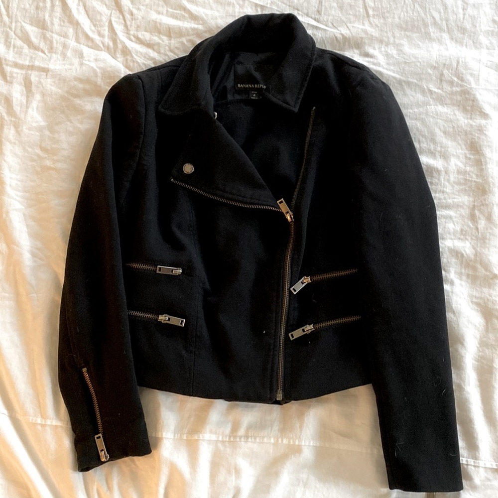 Banana Republic petites bomber jacket